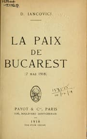 Tapa de La paix de Bucarest, 7 mai 1918