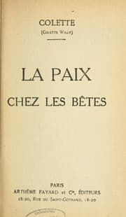 Tapa de La paix chez les bêtes