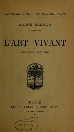 Tapa de L'Art vivant
