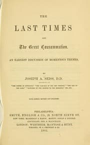 Tapa de The last times and the great consummation