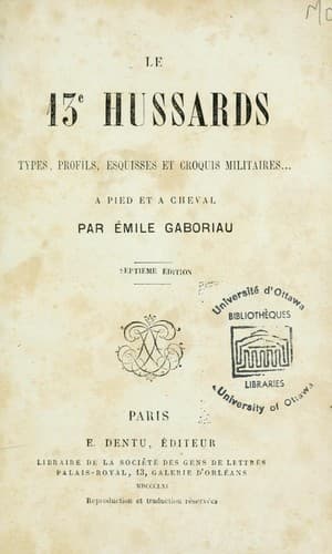 Tapa de Le 13e hussards