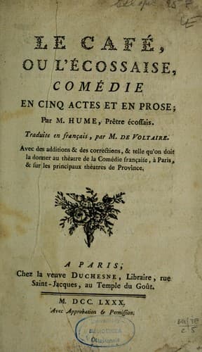 Tapa de Le Café, ou, L'Ecossaise