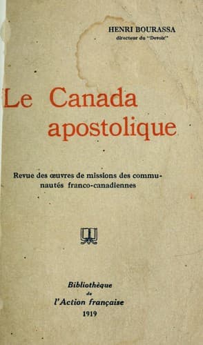 Tapa de Le Canada apostolique