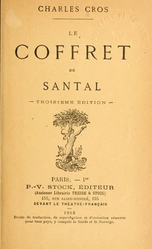 Tapa de Le coffret de Santal
