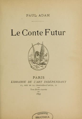 Tapa de Le conte futur