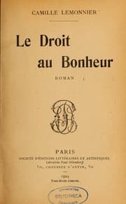 Tapa de Le droit au bonheur