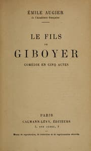 Tapa de Le fils de Giboyer