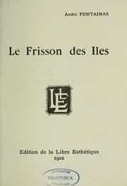 Tapa de Le frisson des iles