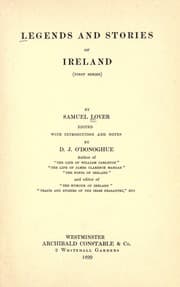 Tapa de Legends and stories of Ireland (first series)