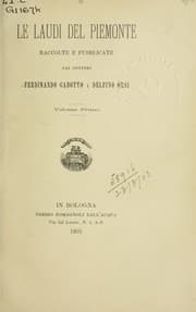 Tapa de Le laudi del Piemonte