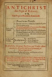 Tapa de Antichrist the pope of Rome