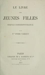 Tapa de Le livre des jeunes filles