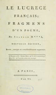 Tapa de Le Lucrèse français