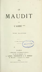 Tapa de Le maudit