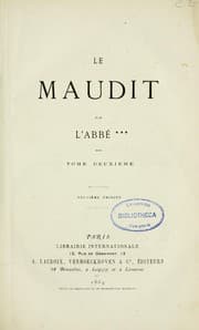 Tapa de Le maudit