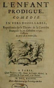 Tapa de L'Enfant prodigue