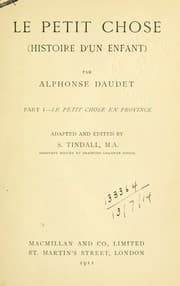 Tapa de Le petit chose (Histoire d'un enfant)