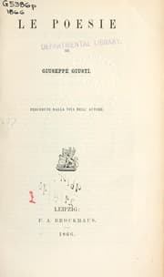 Tapa de Le poesie