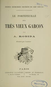 Tapa de Le Portefeuille d'un très vieux garçon