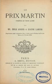 Tapa de Le prix Martin