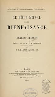 Tapa de Le rôle moral de la bienfaisance