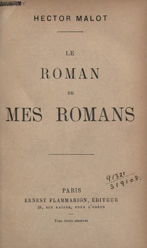 Tapa de Le roman de mes romans