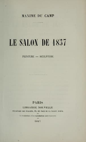 Tapa de Le Salon de 1857