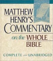 Tapa de Matthew Henry's Commentary on the Whole Bible