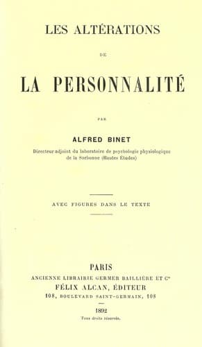 Tapa de Les alterations de la personalite