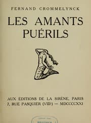 Tapa de Les amants puérils