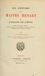 Tapa de Les aventures de maître Renart et d'Ysengrin, son comp̀ere