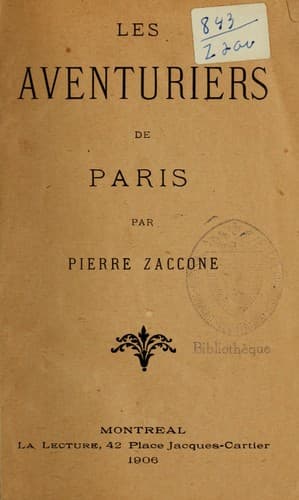 Tapa de Les Aventuriers de Paris