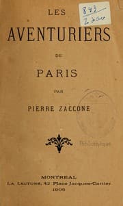 Tapa de Les Aventuriers de Paris