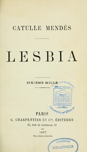 Tapa de Lesbia