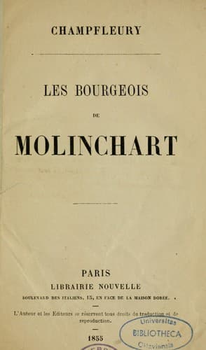 Tapa de Les bourgeois de Molinchart
