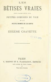 Tapa de Les bêtises vraies