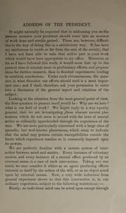 Tapa de Annual address of the president of the American society for psychical research