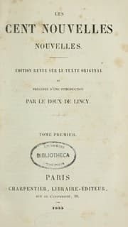 Tapa de Les Cent nouvelles nouvelles