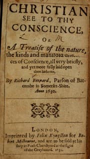 Tapa de Christian see to thy conscience