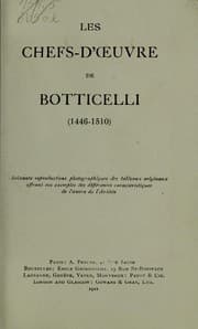 Tapa de Les chefs-d'oeuvre de Botticelli (1446-1510)
