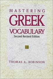 Tapa de Mastering Greek vocabulary