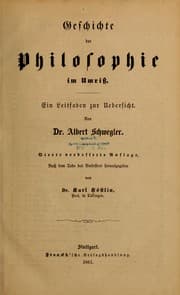 Tapa de Geschichte der philosophie im umriss