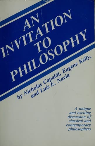 Tapa de An invitation to philosophy