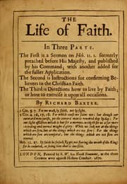 Tapa de The life of faith