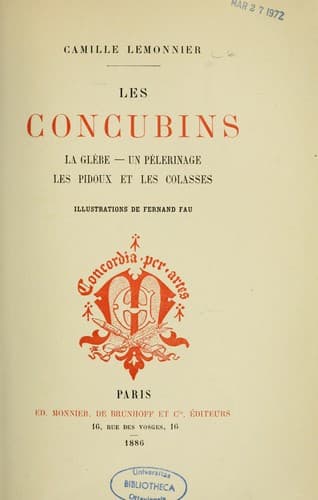 Tapa de Les concubins