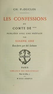 Tapa de Les confessions du comte de --