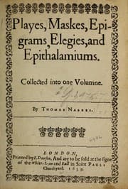 Tapa de Playes, maskes, epigrams, elegies, and epithalamiums