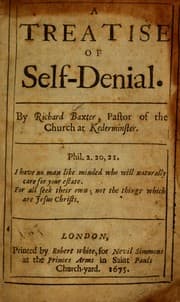 Tapa de A treatise of self-denial