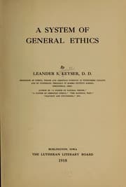 Tapa de A system of general ethics