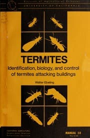 Tapa de Termites: identification, biology, and control of termites attacking buildings